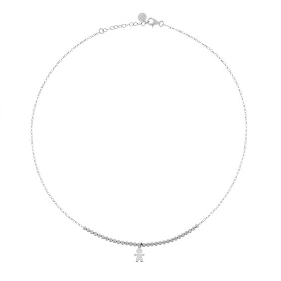 Necklace Rue des Mille Woman I Sogni Son Desideri in Silver GR-1SOG PL BIMBO RH - GR-1SOG PL BIMBO RH